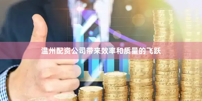 温州配资公司带来效率和质量的飞跃
